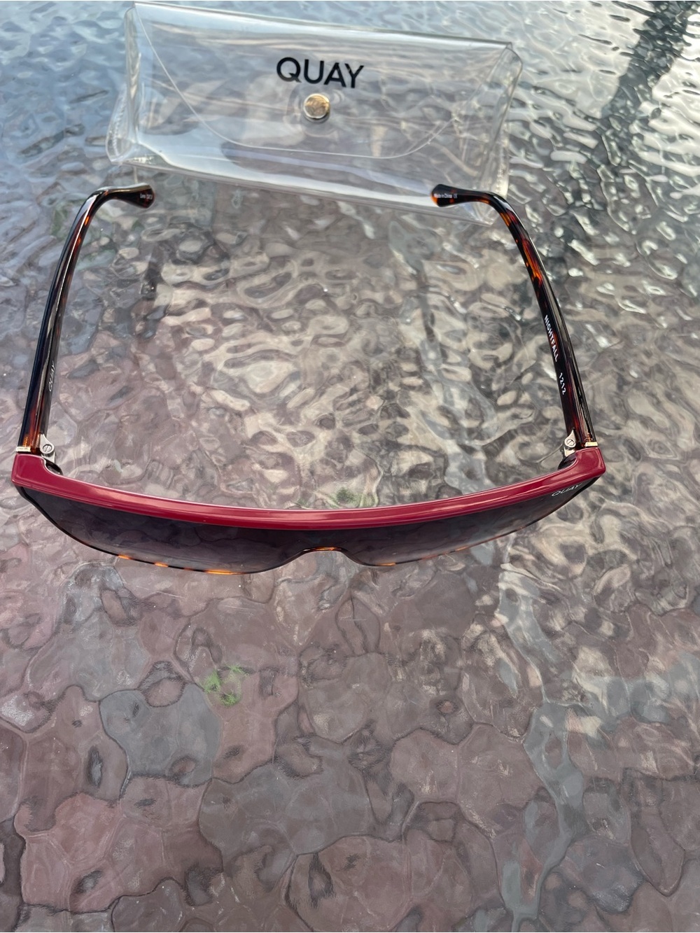 Quay Nightfall Red Top Tortoise Shell Sunglasses - Picture 12 of 15